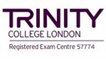 A Trinity College London exam centre certitication.